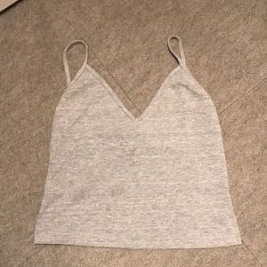 Brandy Melville Ribbed Grey Tanktop